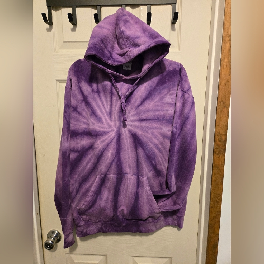 Purple Tie-Dye Hoodie XL